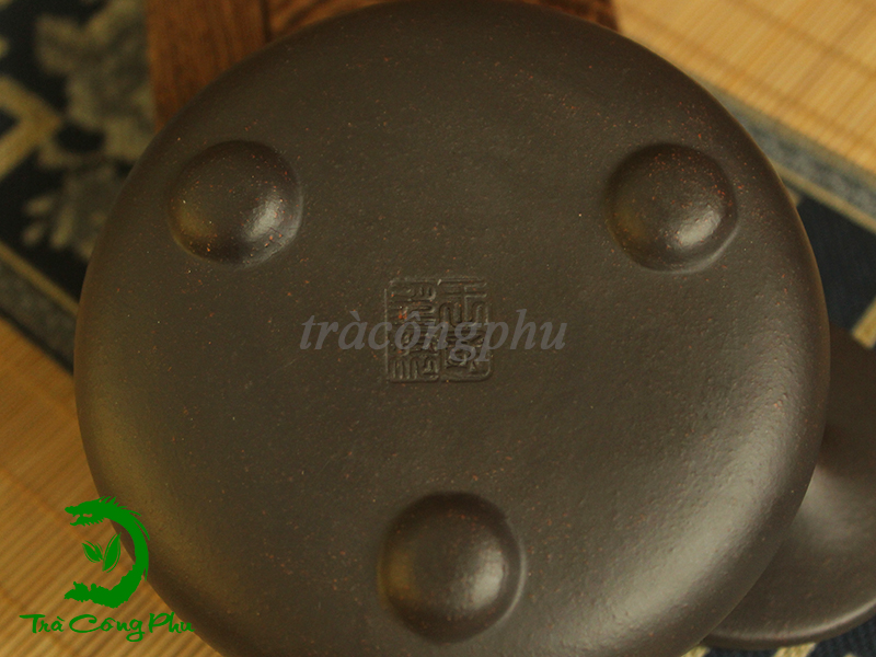 Ấm tử sa thạch biều - ATS1277 khắc bài bát nhã tâm kinh